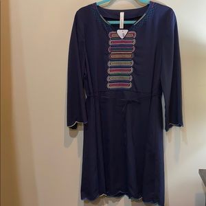 NWT ‘Native Stitches’ navy dress